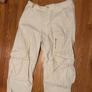 BDG Cream Cargo Pants Size 12